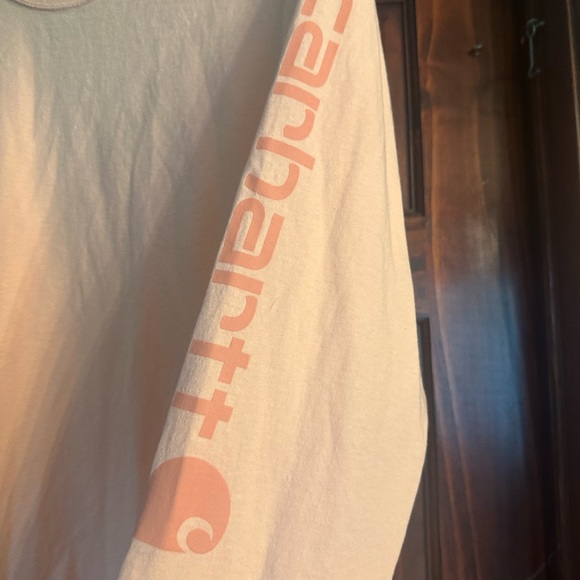 Carhartt Women's Peach Long Sleeve Shirt - Picture 2 of 4